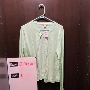 J. Crew Women's Mint Green Long Sleeve Top